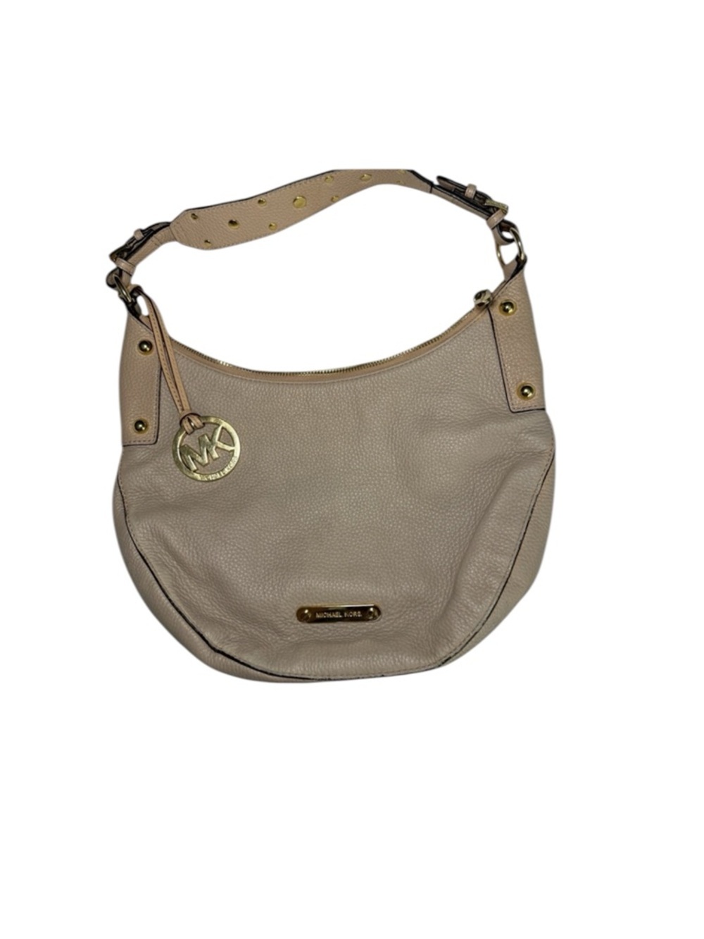 Michael Kors Women’s Tan pebbled leather hobo